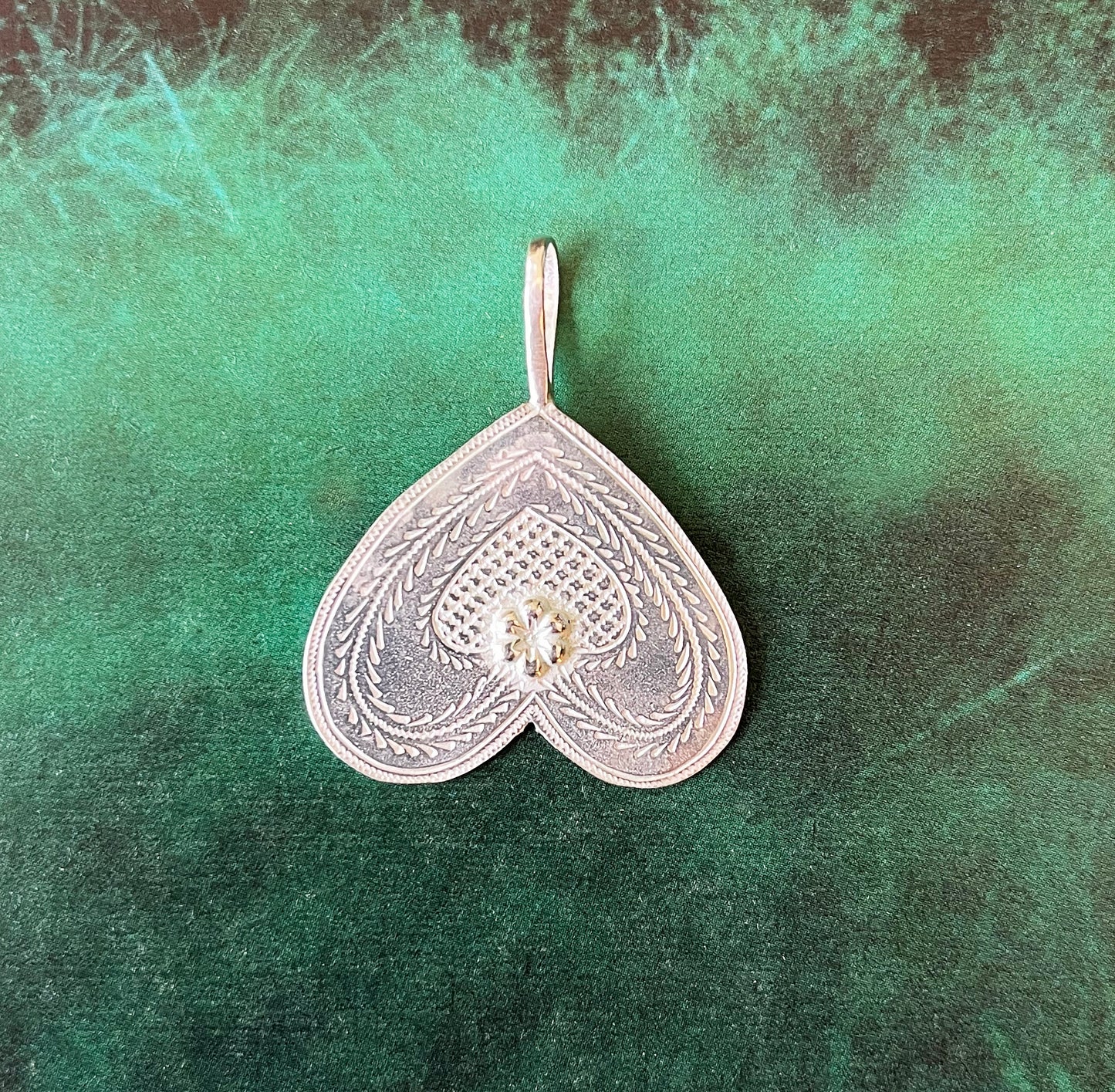 Pendentif Coeur à l'envers argent