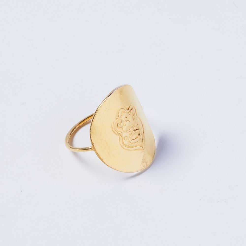 Bague médaille BLASON