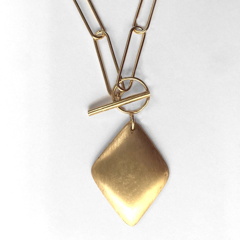 collier diamond vermeil par coeur