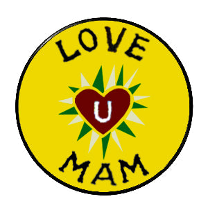 Médaille LOVE U MAM en Or 9k