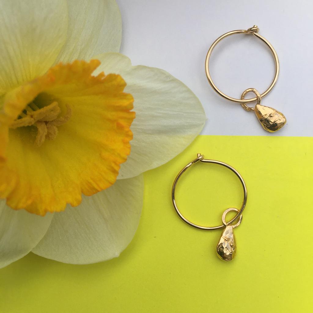 créoles pépins par coeur vermeil