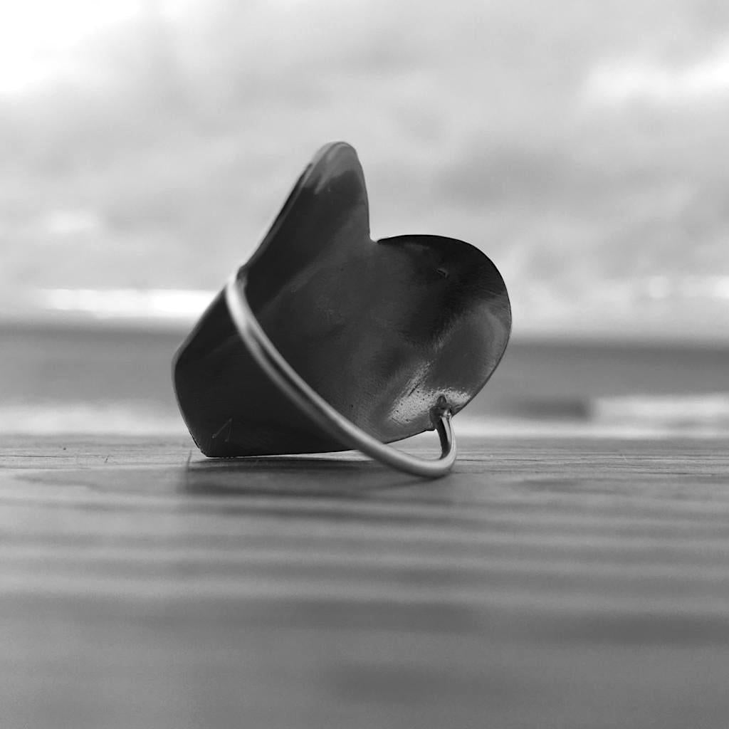 bague coeur argent