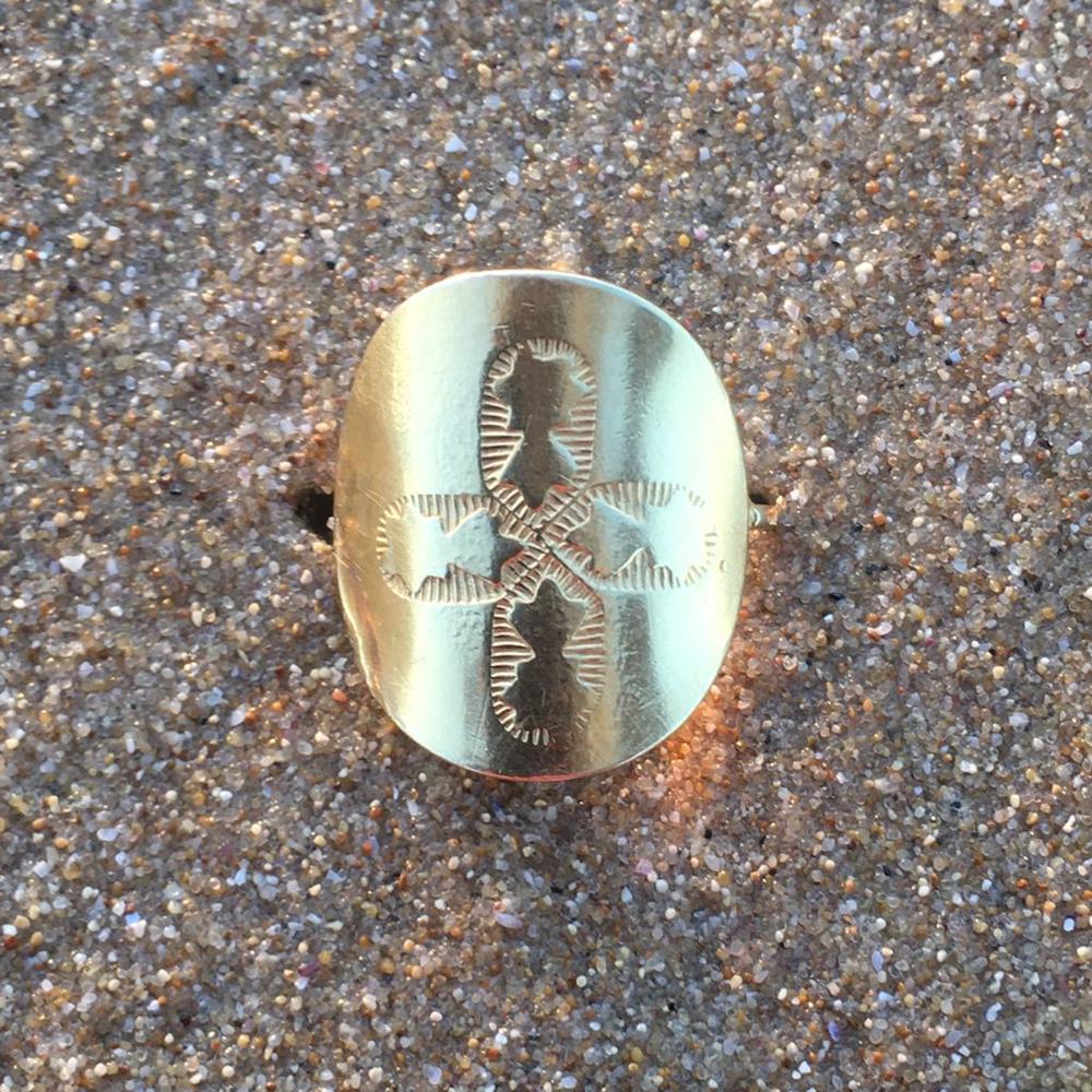Bague Médaille TREFLE