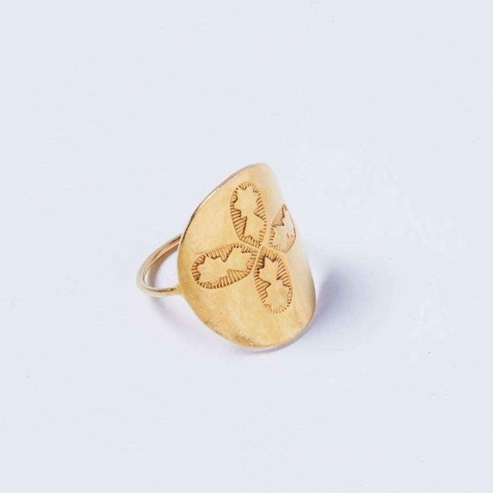 Bague Médaille TREFLE
