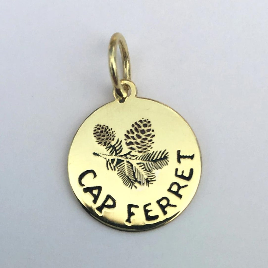 par coeur médaille voyage émaillée cap ferret