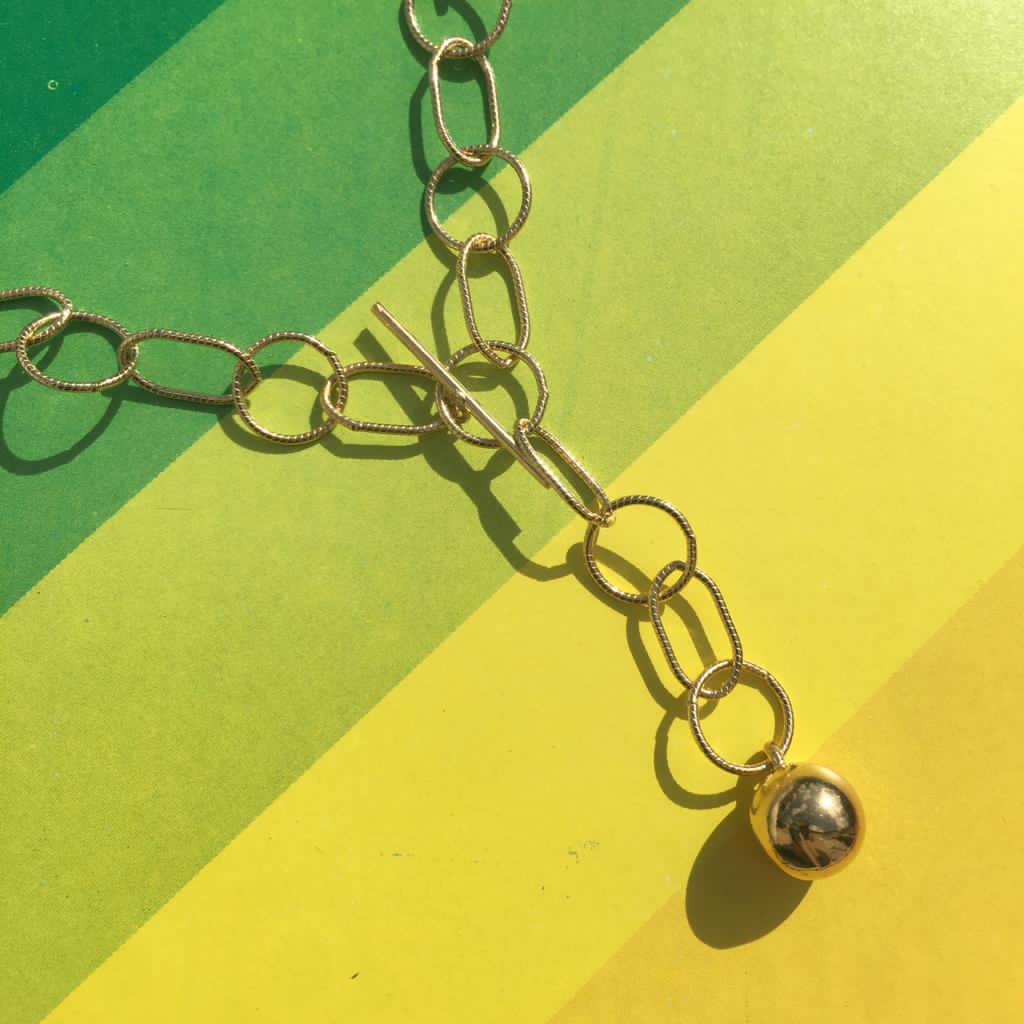collier bala par coeur vermeil