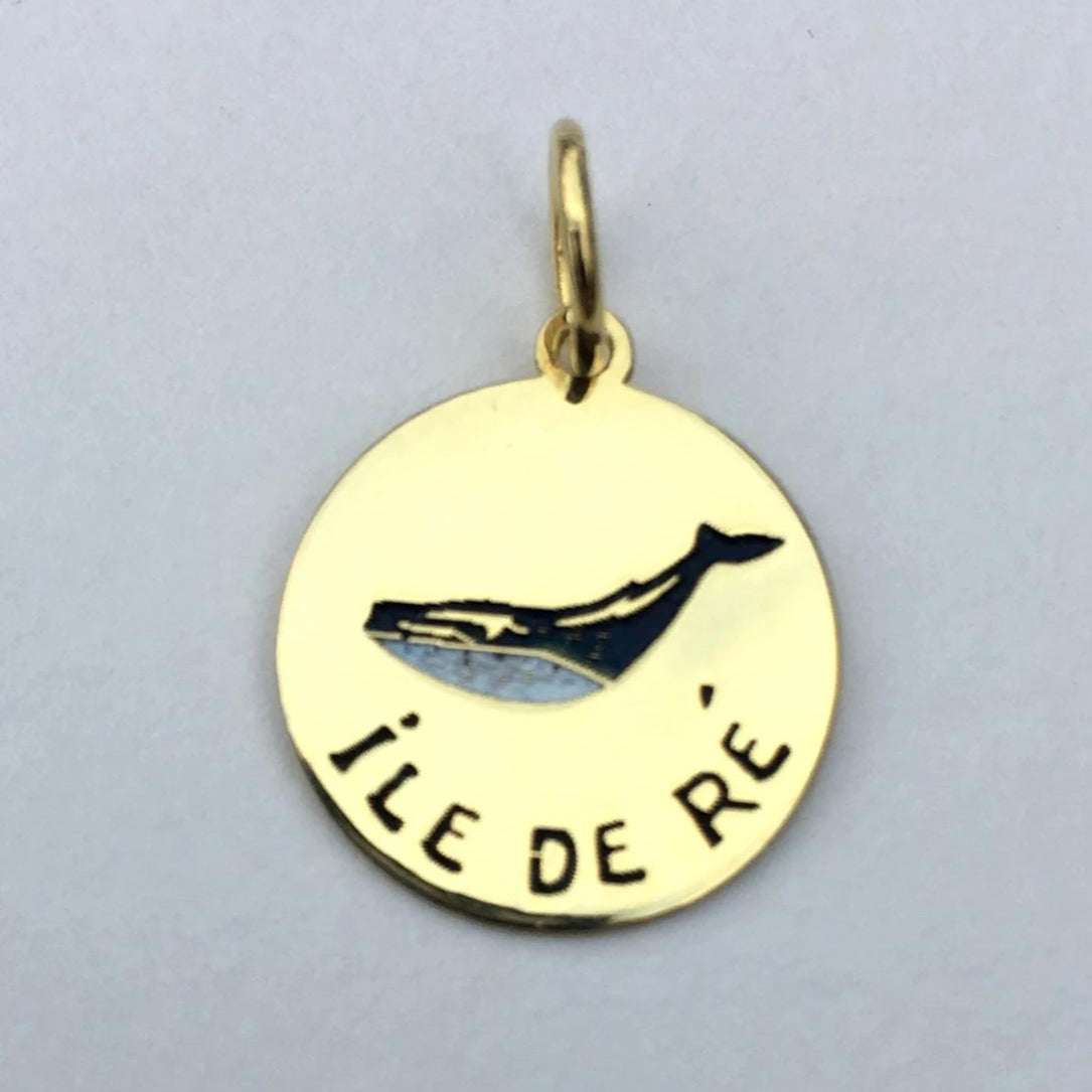 par coeur médaille voyage émaillée ile de ré