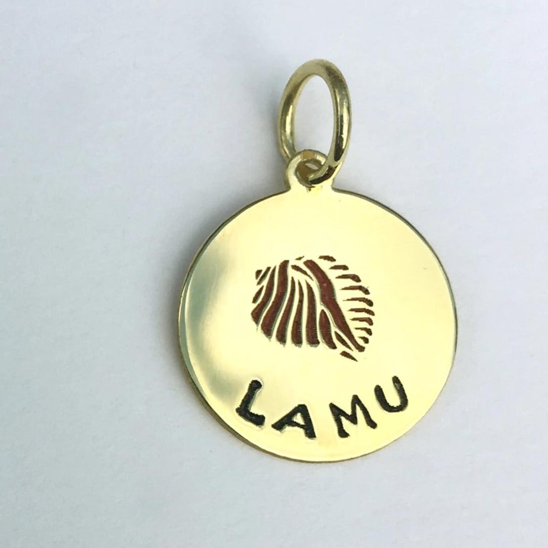 par coeur médaille voyage émaillée lamu