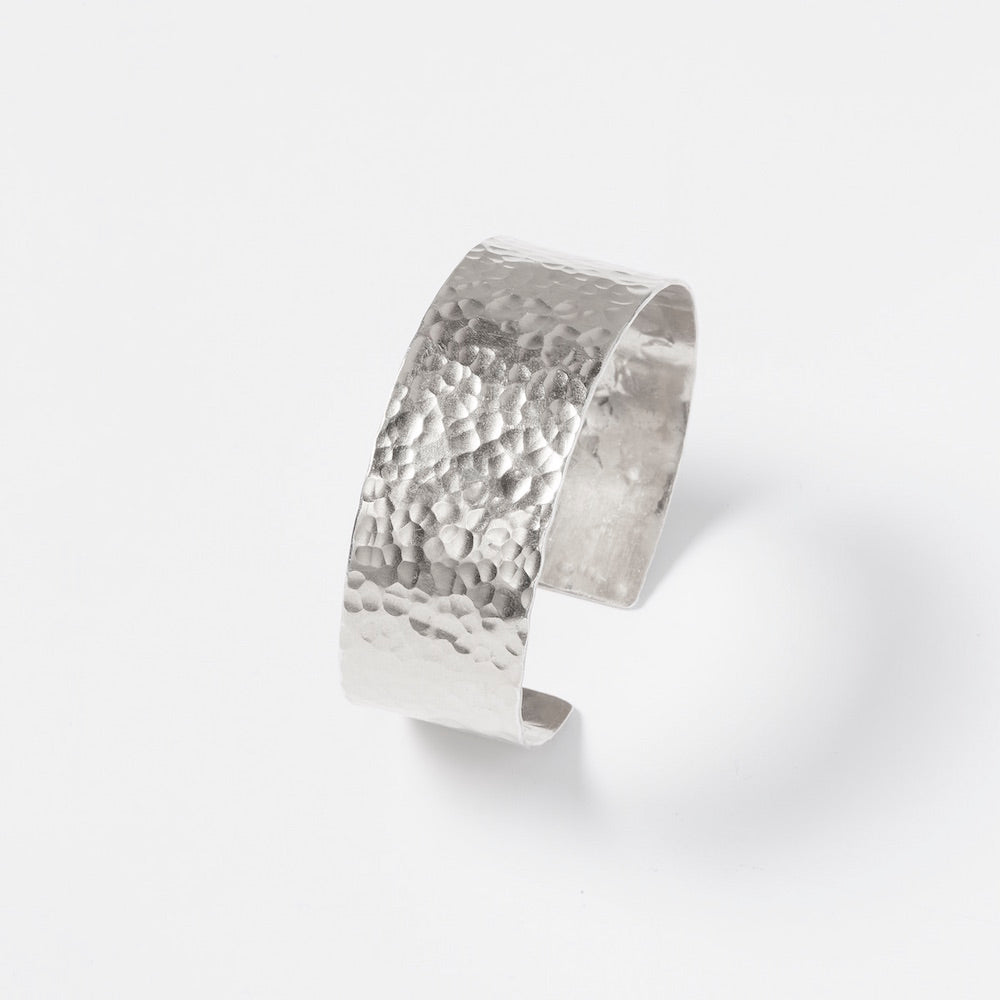 manchette martelée argent par coeur