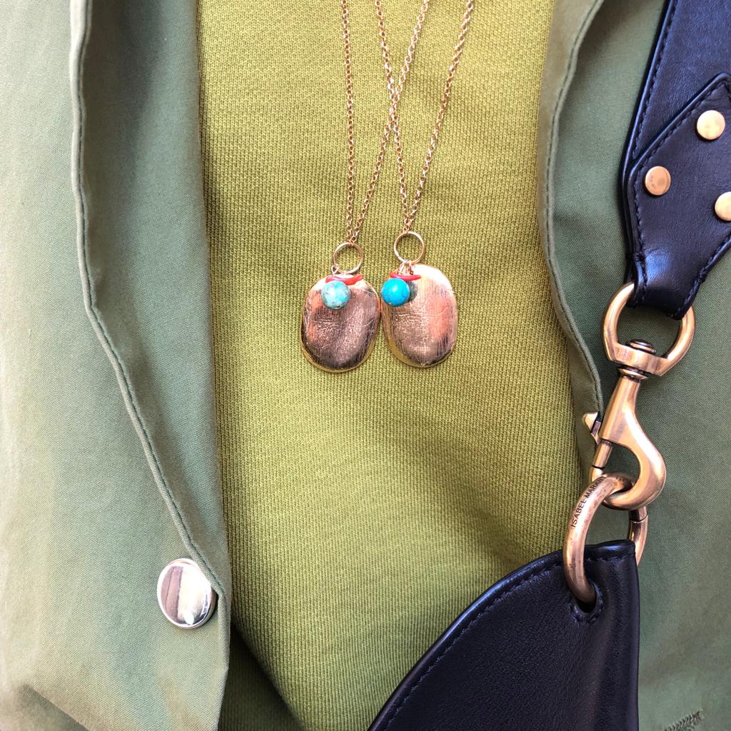 sautoir pebble par coeur vermeil