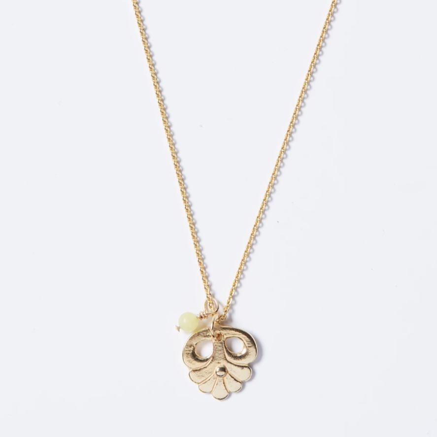par coeur médaille fleurs vermeil