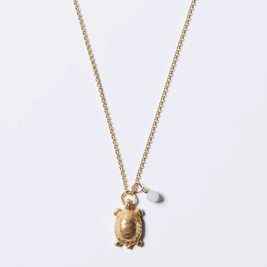 par coeur médaille tortue vermeil