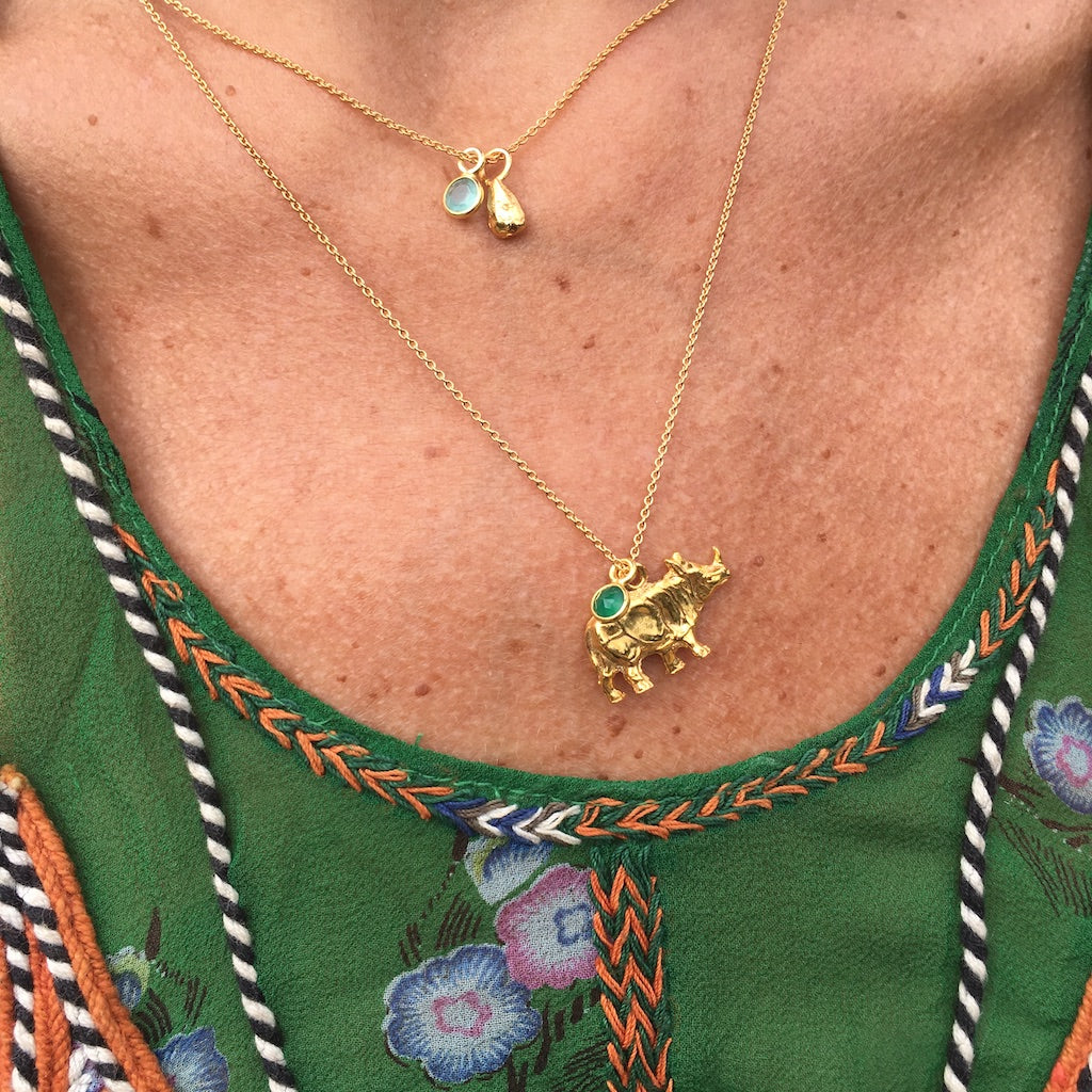 collier pépin par coeur vermeil