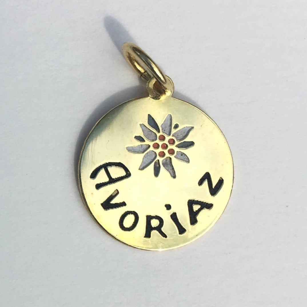 par coeur médaille voyage émaillée avoriaz