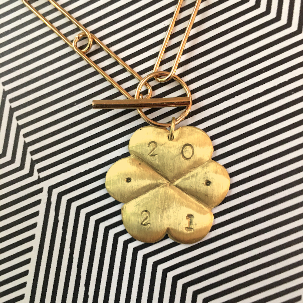 CLOVER NECKLACE IN VERMEIL PAR COEUR