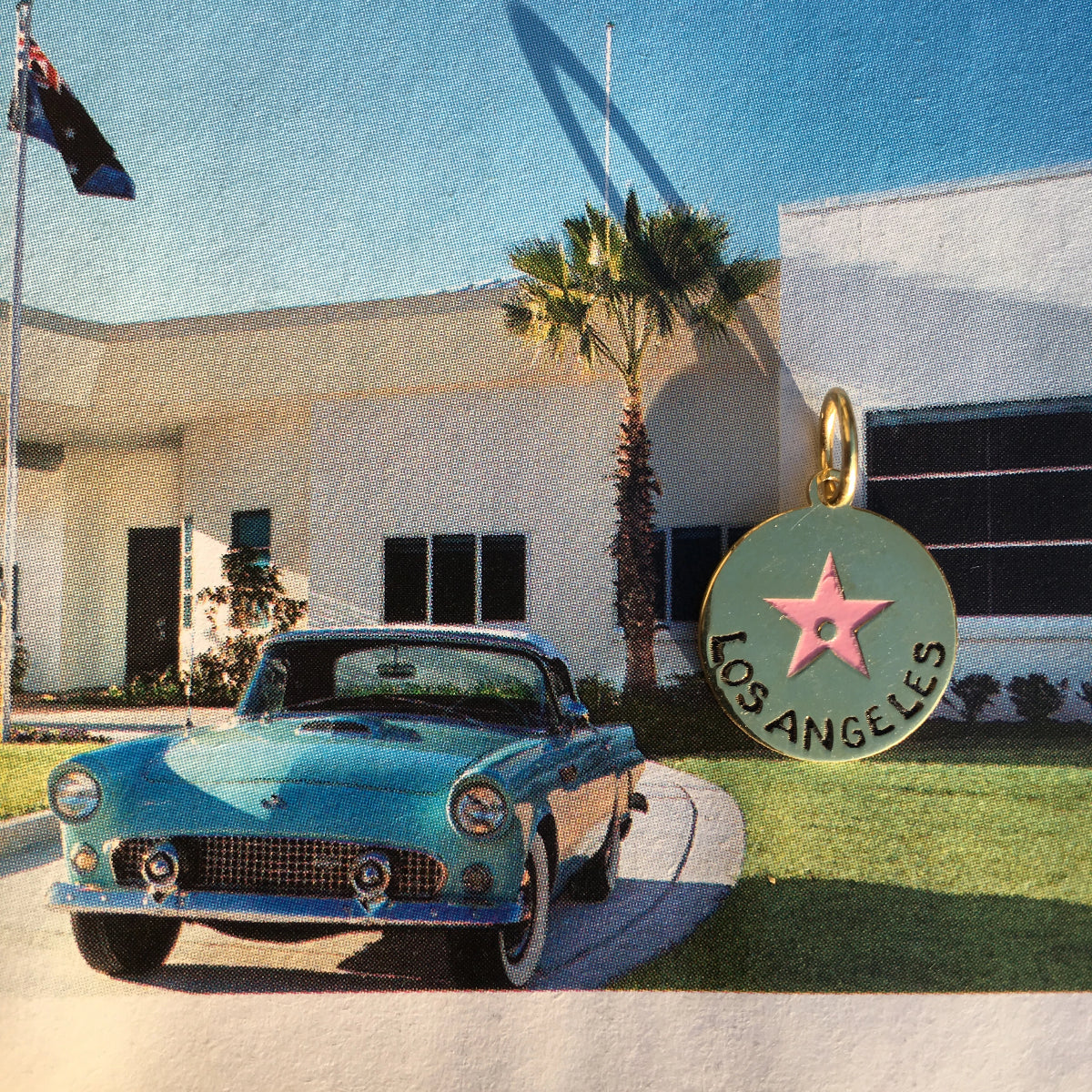 par coeur médaille voyage émaillée los angeles