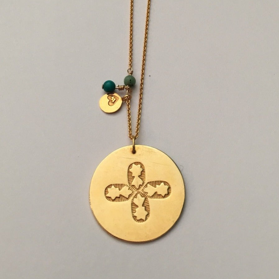 par coeur médaille trefle