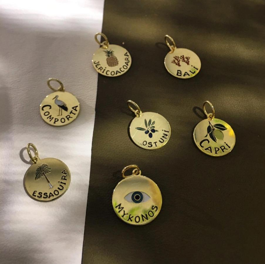 par coeur médaille voyage émaillée