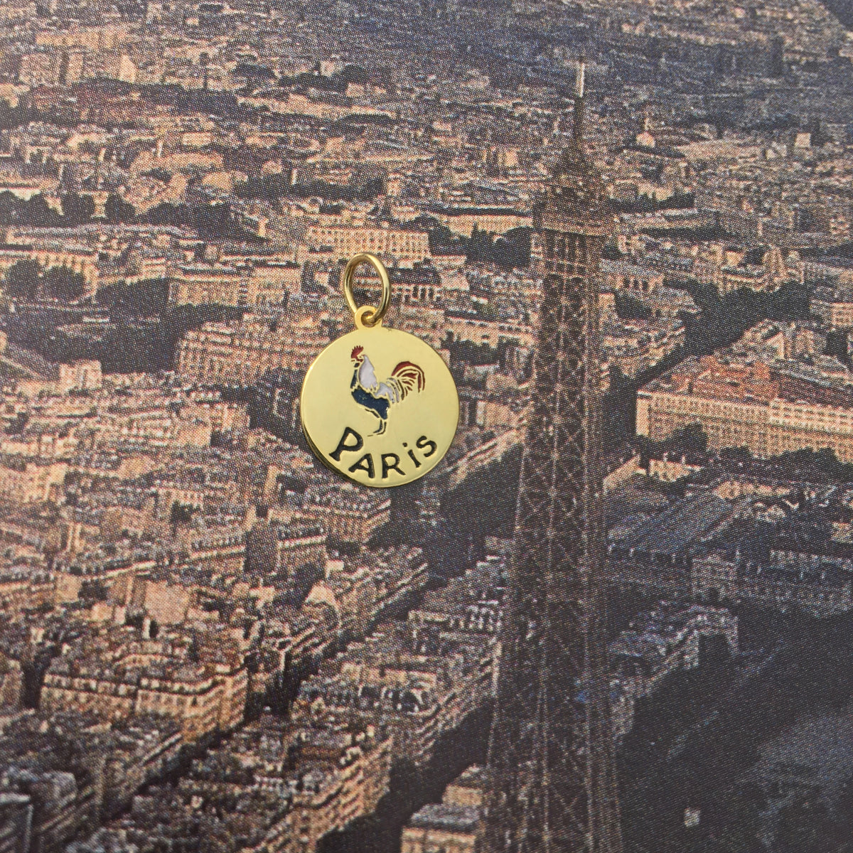 par coeur médaille voyage émaillée paris