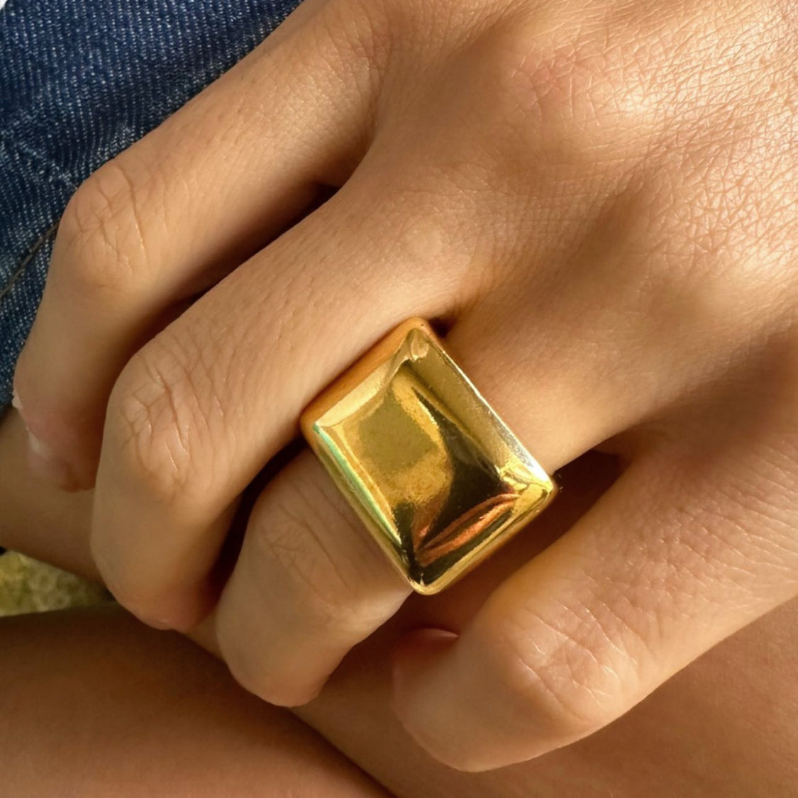 Bague SQUARE vermeil