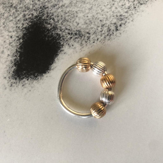 bague grelots argent vermeil par coeur