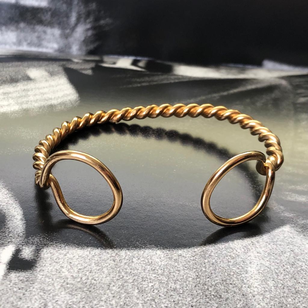 bracelet cercles par coeur vermeil