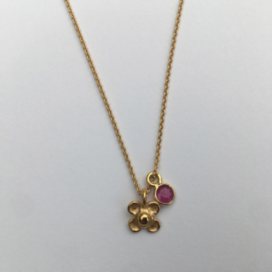 collier aster par coeur