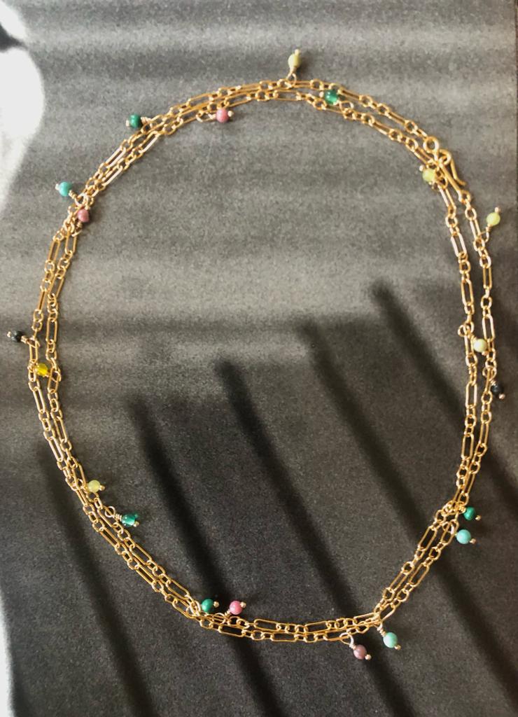 Collier DOUBLE PERLES