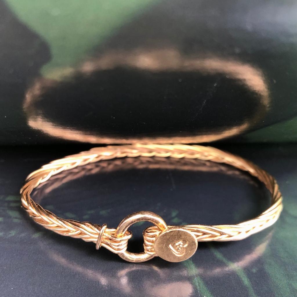 bracelet tressé vermeil