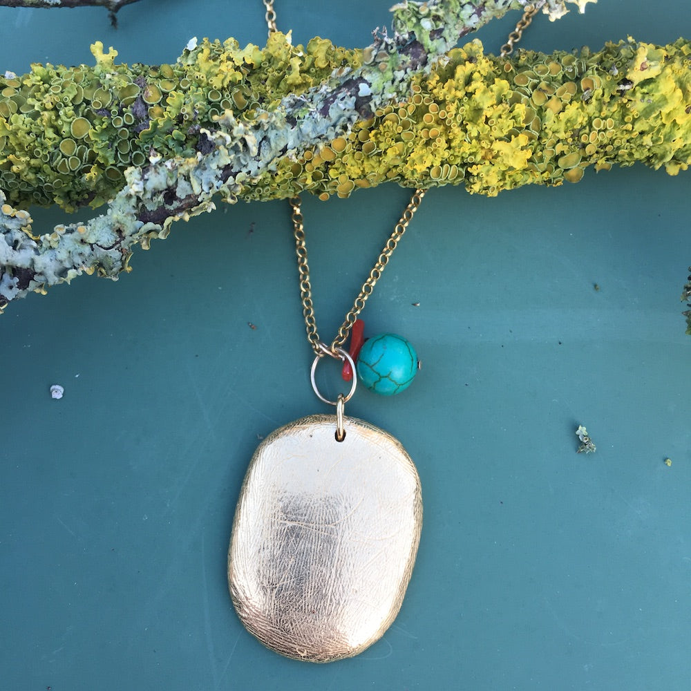 sautoir pebble par coeur