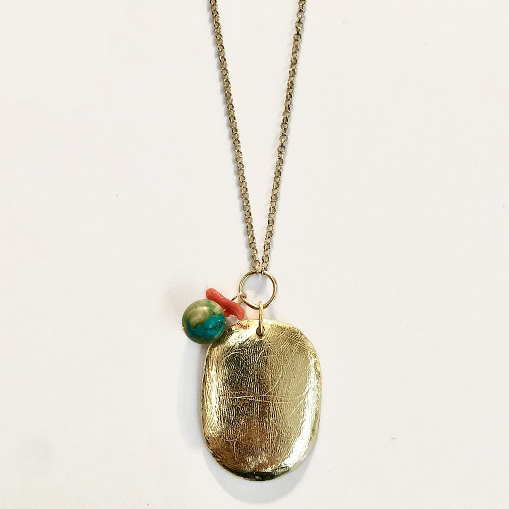 sautoir pebble vermeil par coeur