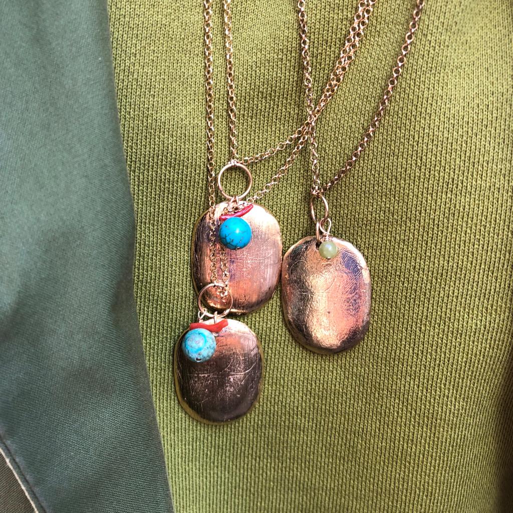 sautoir pebble par coeur vermeil