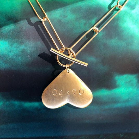 collier you & me personnalisé vermeil par coeur