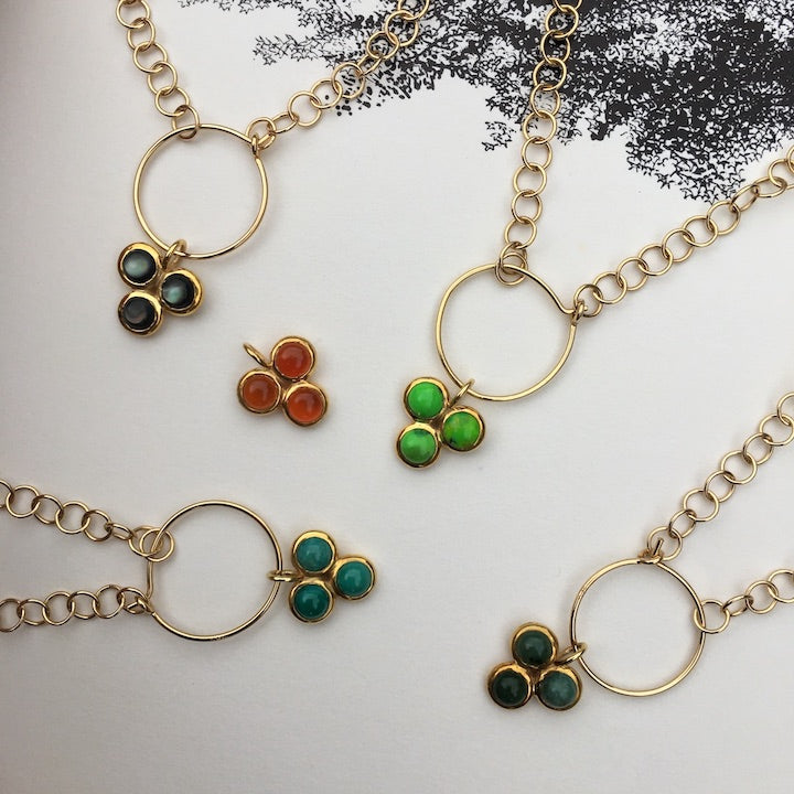 par coeur collier deia trefle