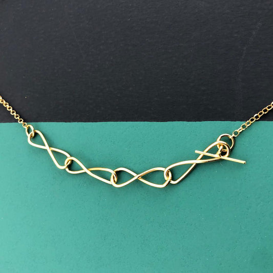collier entrelace vermeil par coeur
