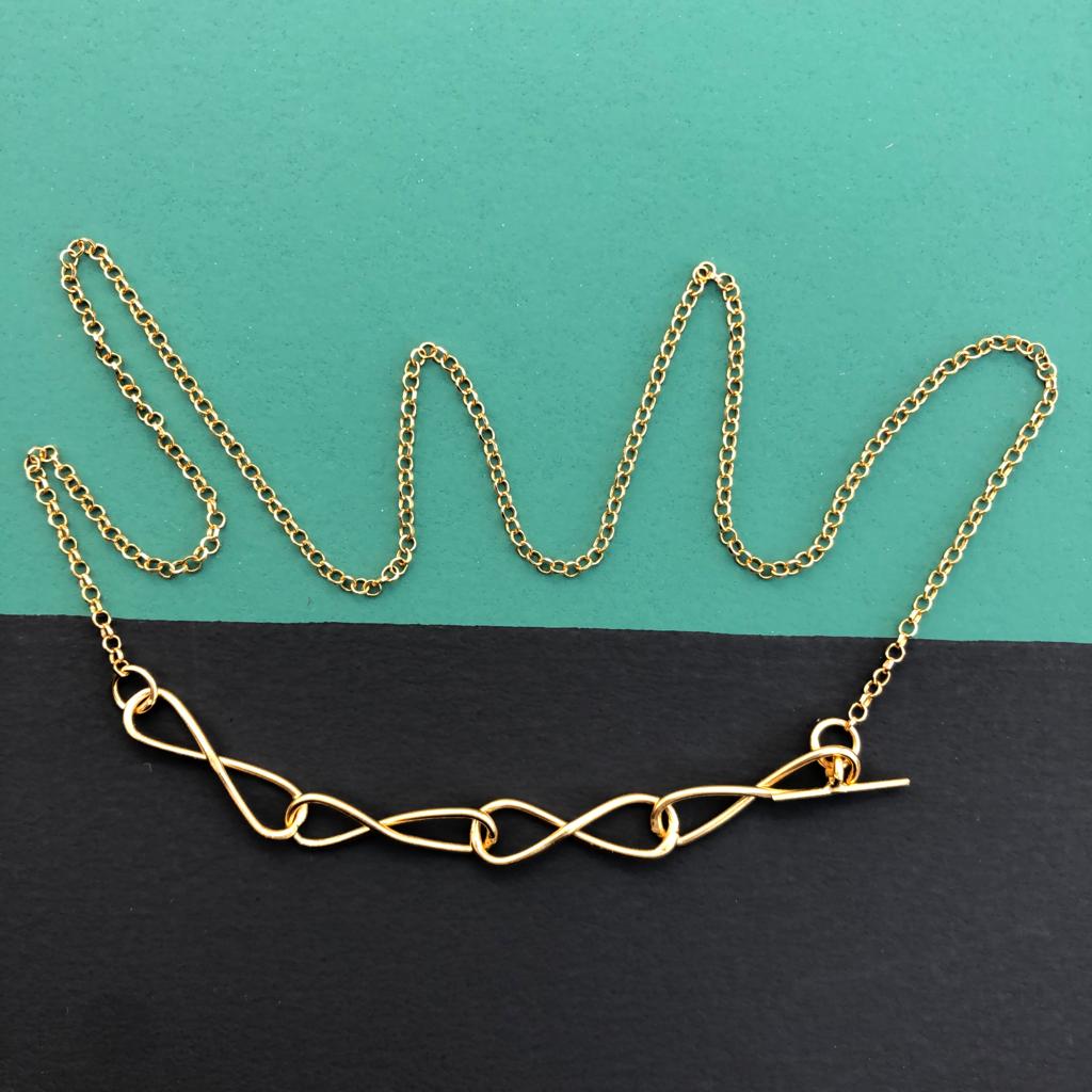 collier entrelace vermeil par coeur